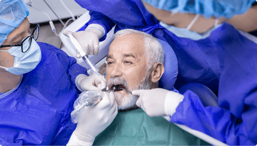 Processo di un impianto dentale