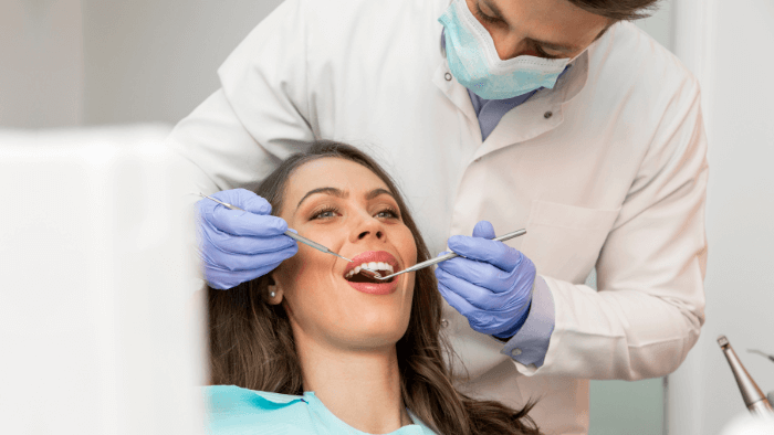 Patient who has had Dental Bonding alt